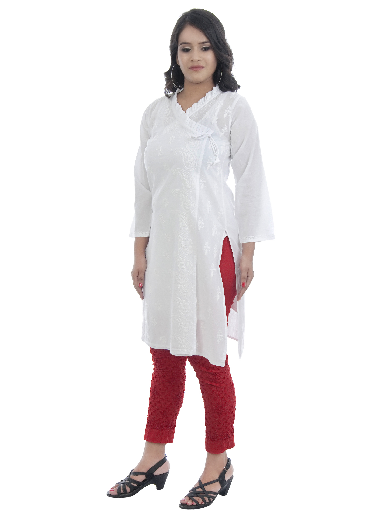 A5 FRILL NECK KURTI (8)