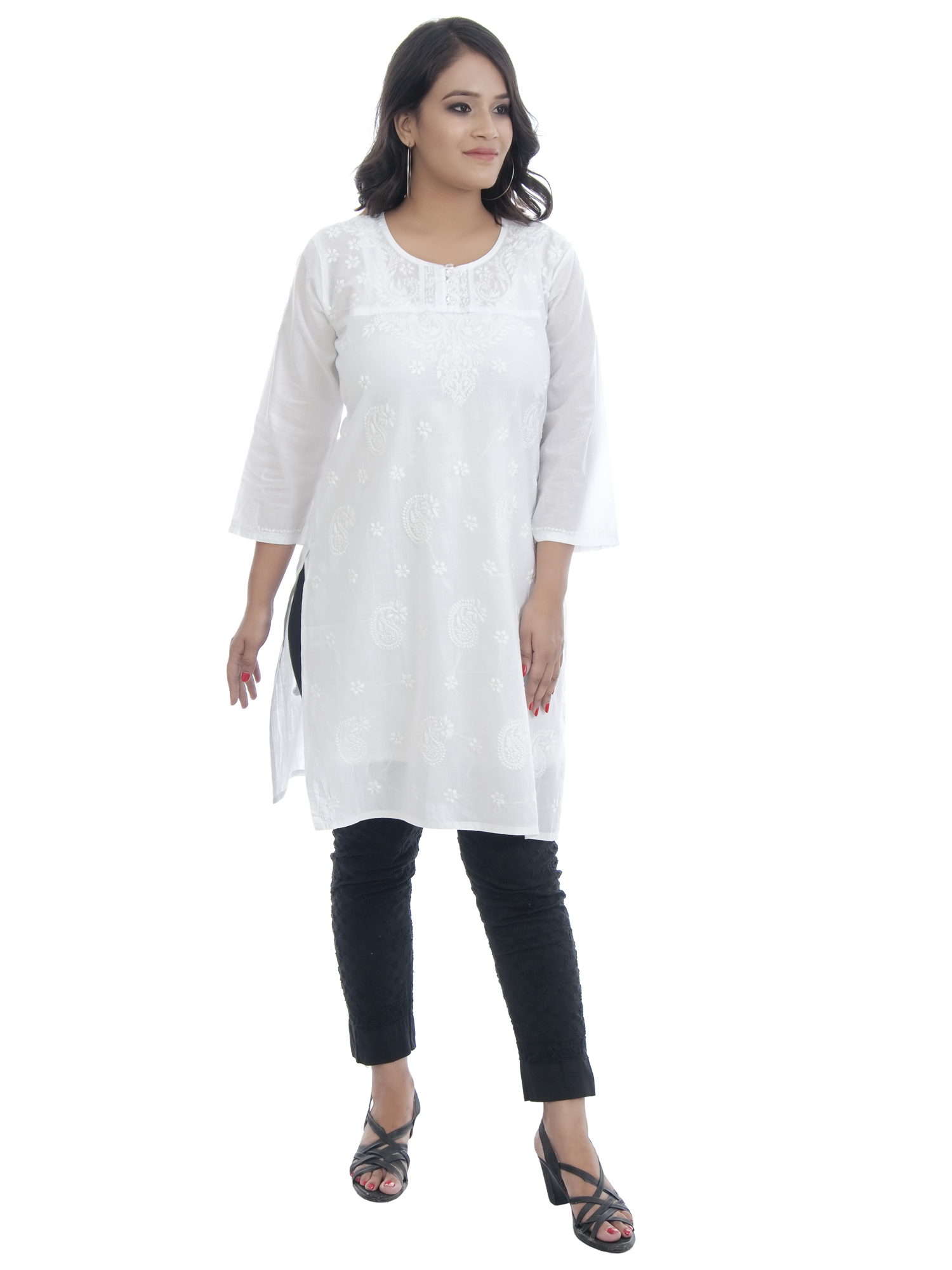 A7 CRYSTAL BUTTON KURTI (1)